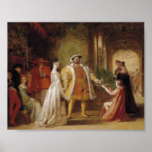 Pôster Henry VIII e Anne Boleyn