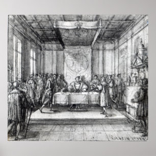 Pôster Henry VIII in his privy chamber