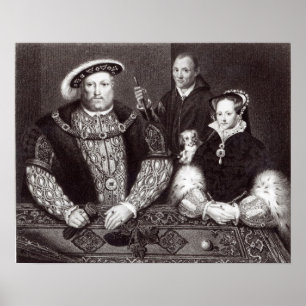 Pôster Henry VIII, sua filha Queen Mary