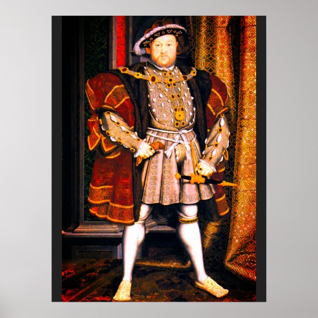 Poster Henry VIII Tudors História Rei Inglaterra seis Esp (Frente)