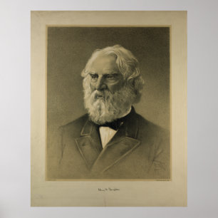 Pôster Henry W. Longfellow Retrit (1888)