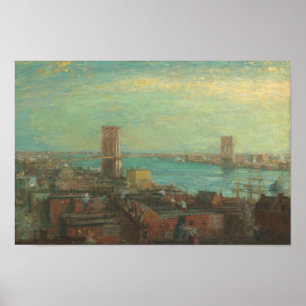Poster Henry Ward Ranger - Ponte do Brooklyn