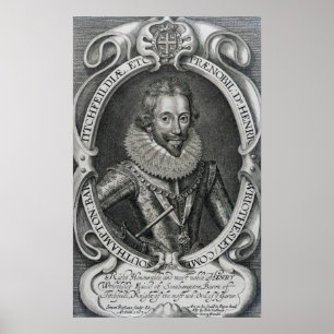 Pôster Henry Wriothesley, ó conde de Southampton, 1617