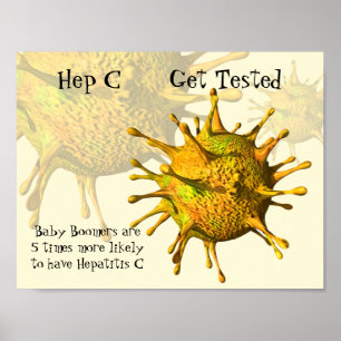 Pôster Hepatite C -- Obtenha testado