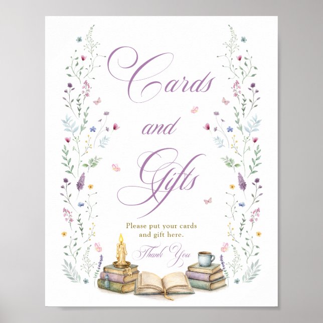 Poster Her Next Chapter Bridal Shower Cards and Gifts (Frente)