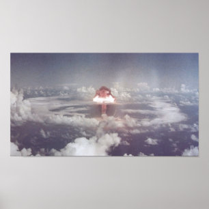 Pôster Hera Mike - prova nuclear 1952 - armas nucleares