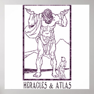 Poster Heracles & atlas