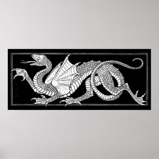 Poster Heraldic Dragon