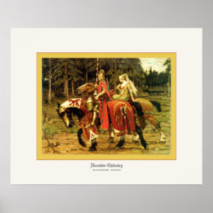 Pôster Heráldico Chivalry ~ Alphonse Mucha