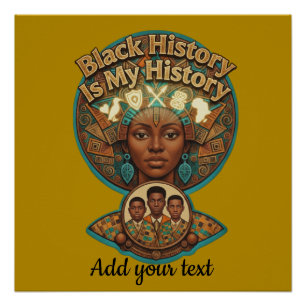 Pôster Herança Africana História Negra é Minha História