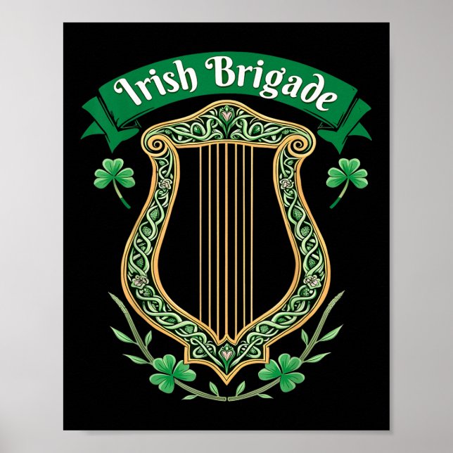 Poster Herança da Brigada Celta da Irlanda (Frente)