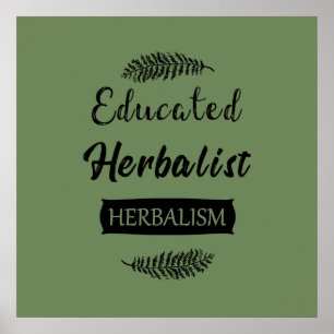 Poster Herbalista educado