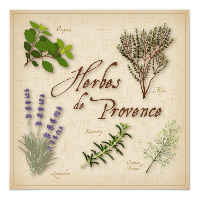 Pôster Herbes de Provence Poster (Frente)