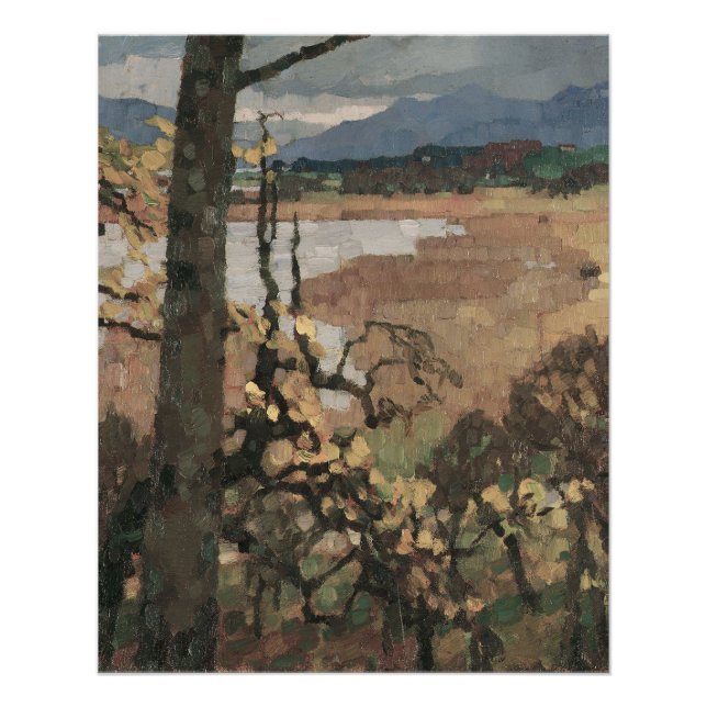 Pôster Herbst e Chiemsee | Leo Putz Landscape Art (Frente)
