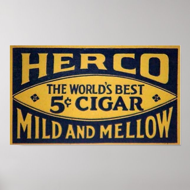 Pôster Herco Cigar-1905 (Frente)