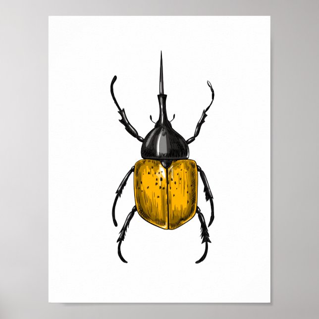 Poster Hercules beetle (Frente)