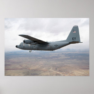 Poster Hércules C-130 voa pelo céu