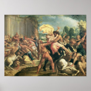 Pôster Hercules, Deianeira e o centauro Eurytion