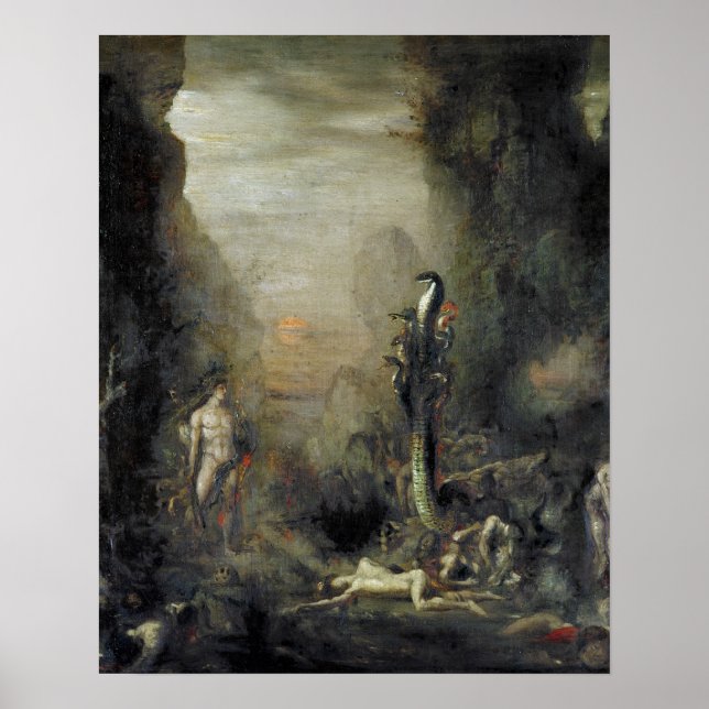 Poster Hércules e a Hidra Lernaena (Frente)