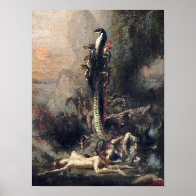 Pôster Hércules e a Hidra Lernaena (Frente)