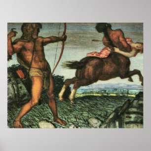Pôster Hercules e Nessus por Franz von Colagem