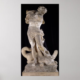 Poster Hercules que luta o Hydra de Lernaean