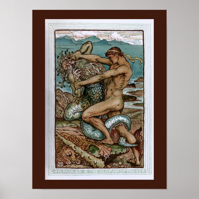 Pôster Hercules & the Old Man of the Sea (Frente)