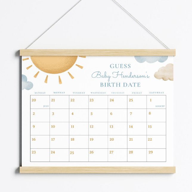 Poster Here Comes the Son Guess the Date (Criador carregado)