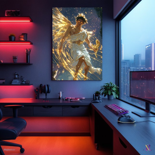 Poster Hermes, mensageiro dos deuses - velocidade divina (Criador carregado)