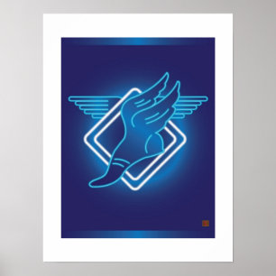 Pôster Hermes voou o Sandália-Impressão