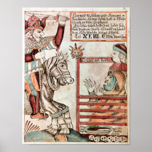 Poster Hermod astride Sleipnir