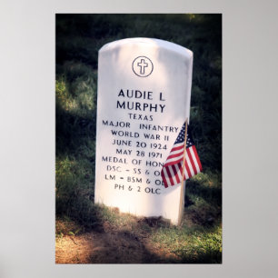 PÔSTER HERO AUDIE MURPHY GRAVE - ARLINGTON