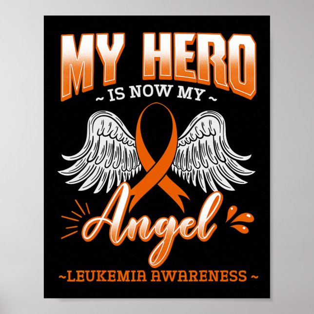 Poster Hero É Meu Anjo Leucemia Osso Medula Hematolo (Frente)