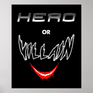 Poster Hero Ou Villain