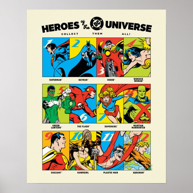 Poster Heroes of the DC™ Universe (Frente)
