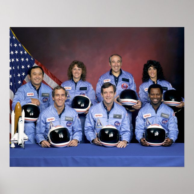 Pôster Heroes Of The Space Shuttle Challenger Disaster (Frente)