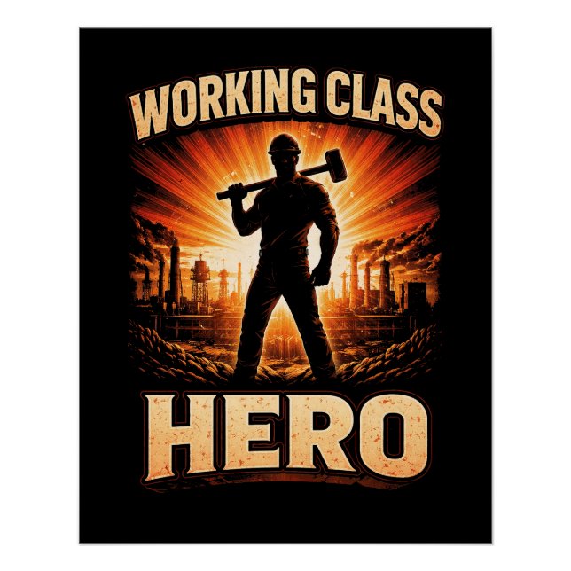 Pôster Herói da Classe Trabalhadora (Frente)