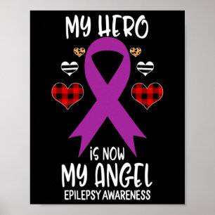 Poster Herói da Conscientização da Epilepsia Lembrança Ag