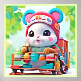 Poster Herói de Entrega de Hamster