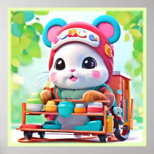 Poster Herói de Entrega de Hamster