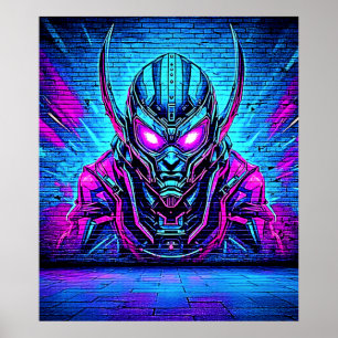 Poster Heroico Cyberpunk Vibe
