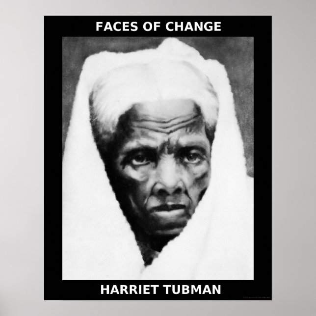 Pôster Heróis do Mês da História Negra - Harriet Tubman (Frente)