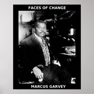 Pôster Heróis do Mês da História Negra - Marcus Garvey
