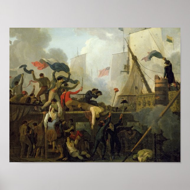 Poster Heroísmo da Tripulação do "Le Vengeur du Peuple" (Frente)