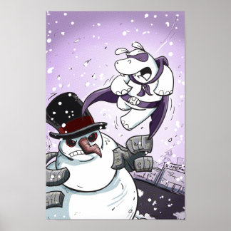 Pôster Heropotamus Vs Snowman