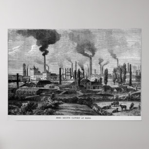 Pôster Herr Krupp's Factory in Essen, Germany