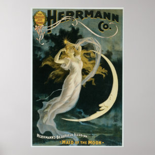 Poster Herrmann ~ Maid of the Moon Vintage MagyzAct