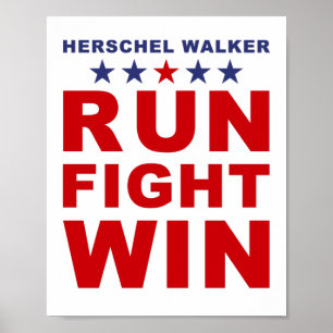Poster Herschel Walker: Senado da Geórgia EUA