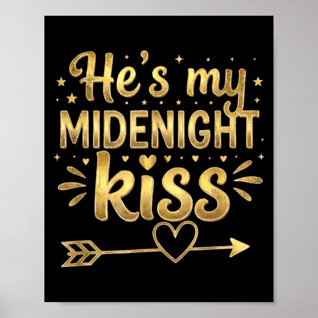 Poster He's My Midnight Kiss Happy New Year Matching Coup (Frente)