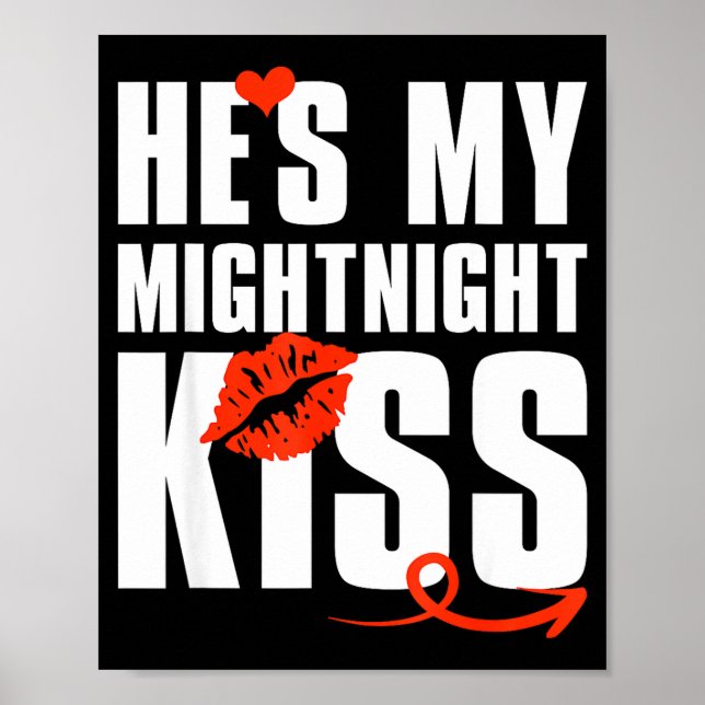 Poster He's My Midnight Kiss Happy New Year Matching Funn (Frente)